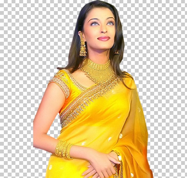 Aishwarya Rai Sari Blouse Yellow Shirt PNG, Clipart, Abdomen, Aishwarya Rai, Asian Beauty, Blouse, Blue Free PNG Download