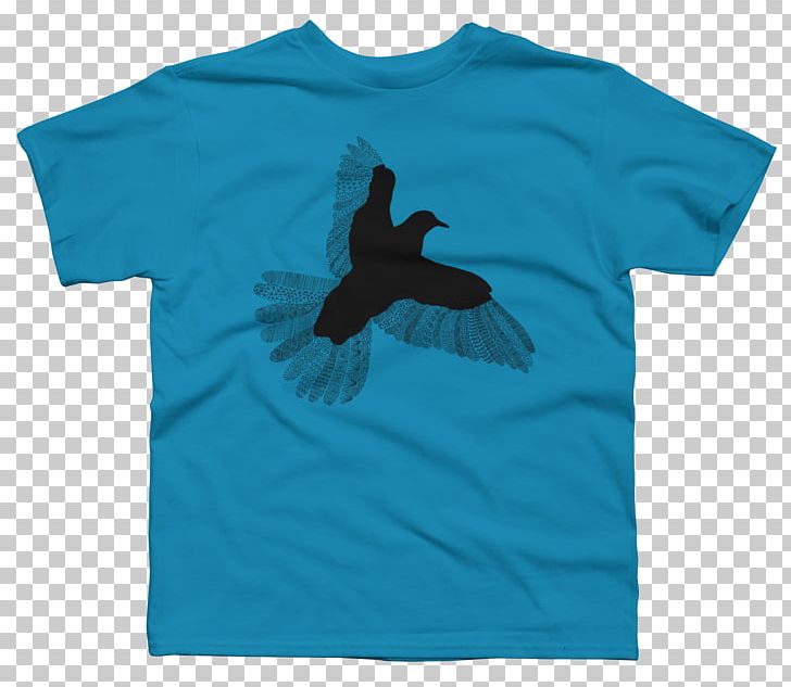 T-shirt Hoodie Sleeve Clothing PNG, Clipart, Active Shirt, Aqua, Azure, Bird, Black Free PNG Download