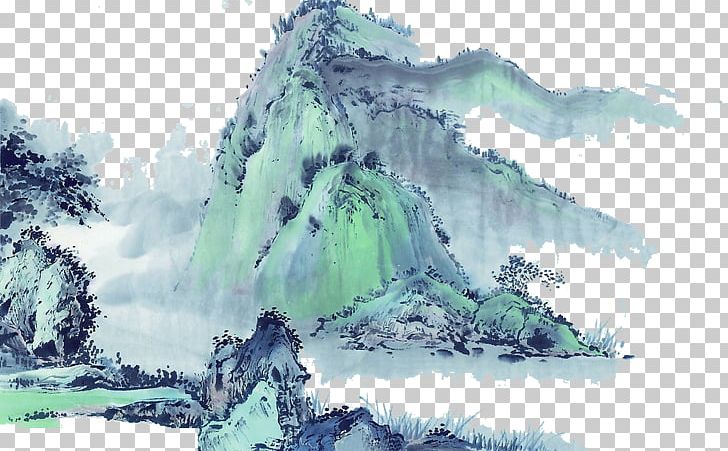 China Chinese Painting Landscape Painting Ink Wash Painting PNG, Clipart, Blue, Brush, Chinese Art, Computer Wallpaper, Drawing Free PNG Download