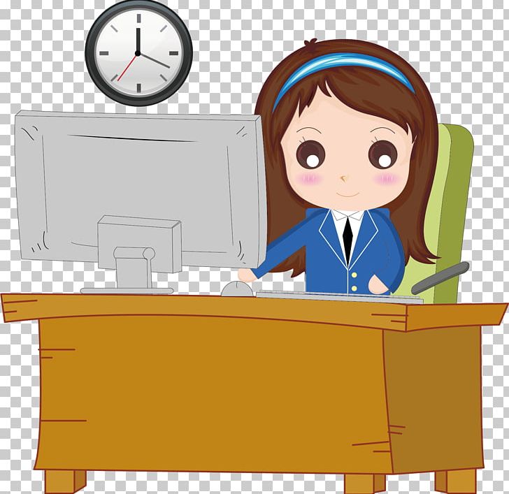 Office Cartoon  U0e01u0e32u0e23u0e4cu0e15u0e39u0e19u0e0du0e35u0e48u0e1bu0e38u0e48u0e19 PNG,  Clipart, Comics, Design Element, Elements Vector, Girl, Objects Free PNG  Download