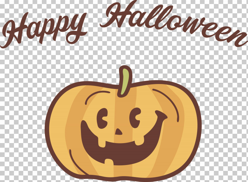 Happy Halloween PNG, Clipart, Biology, Calabaza, Cartoon, Fruit, Happiness Free PNG Download