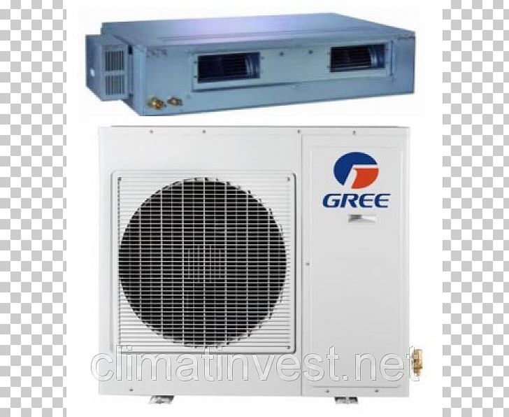 Air Conditioning Heat Pump British Thermal Unit Gree Electric Seasonal Energy Efficiency Ratio PNG, Clipart, Air Conditioning, British Thermal Unit, Condenser, Duct, Efficiency Free PNG Download