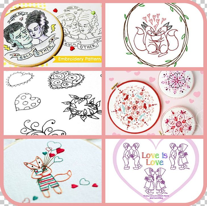 Embroidery Craft Information Valentine Bloom Pattern PNG, Clipart, Area, Art, Cartoon, Character, Circle Free PNG Download