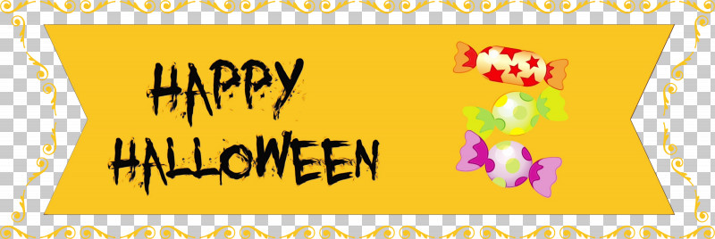 Logo Yellow Banner Line Meter PNG, Clipart, Banner, Geometry, Happy Halloween Banner, Line, Logo Free PNG Download