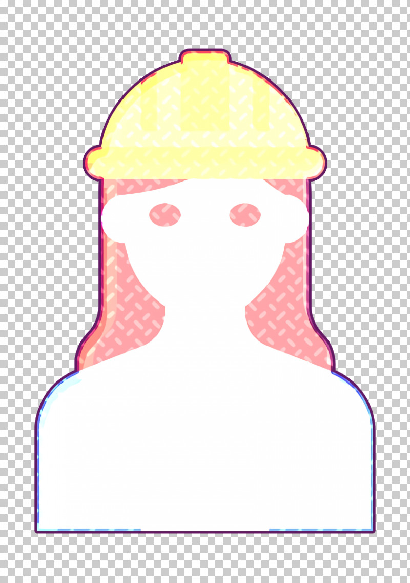 Architect Icon Occupation Woman Icon PNG, Clipart, Architect Icon, Headgear, Occupation Woman Icon, Pink Free PNG Download