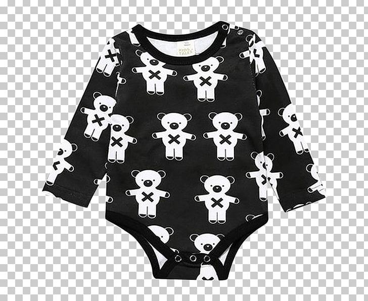 T-shirt Sleeve Romper Suit Baby & Toddler One-Pieces Clothing PNG, Clipart, Baby Toddler Onepieces, Bear, Black, Bodysuit, Boilersuit Free PNG Download