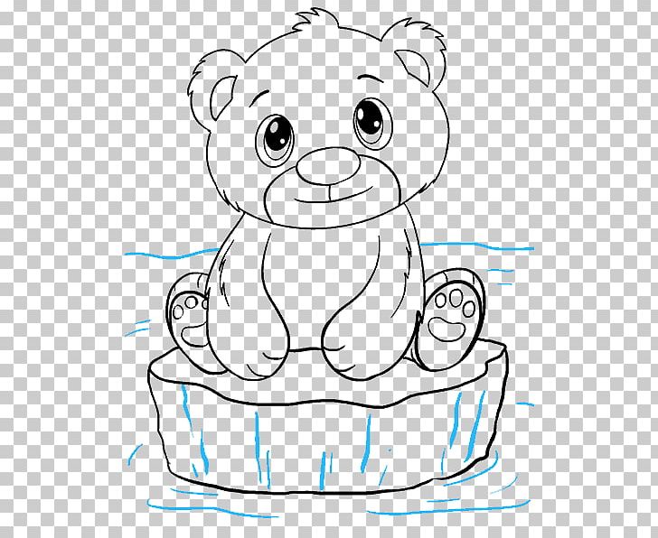 Polar Bear Drawing Brown Bear PNG, Clipart, Animals, Area, Art, Bear, Black And White Free PNG Download