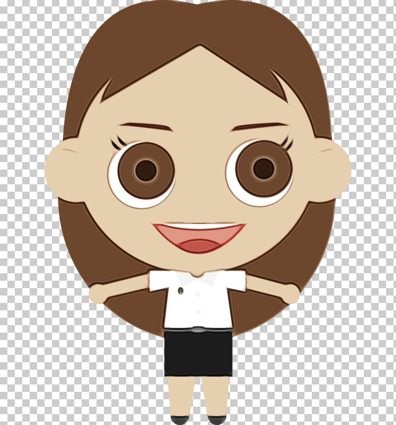 Cartoon Cheek Animation Brown Hair Gesture PNG, Clipart, Animation, Brown Hair, Cartoon, Cheek, Gesture Free PNG Download