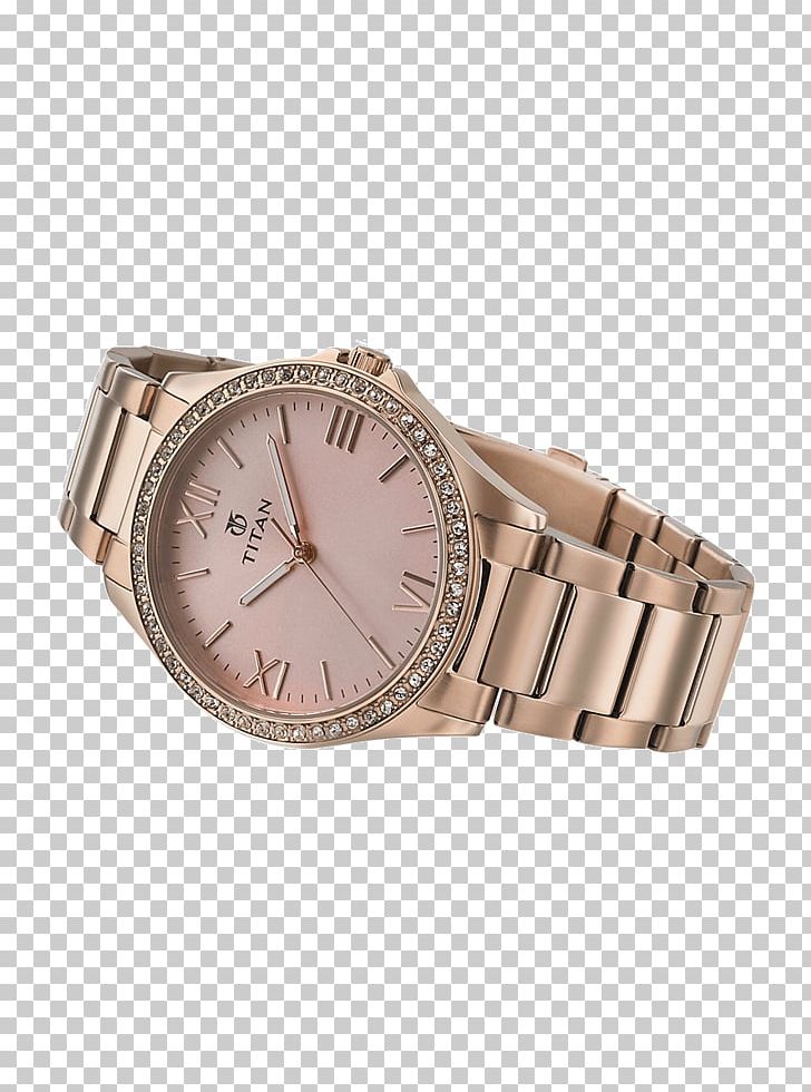 Watch Strap Titan Company Metal PNG, Clipart, Accessories, Beige, Brand, Brown, Clock Free PNG Download