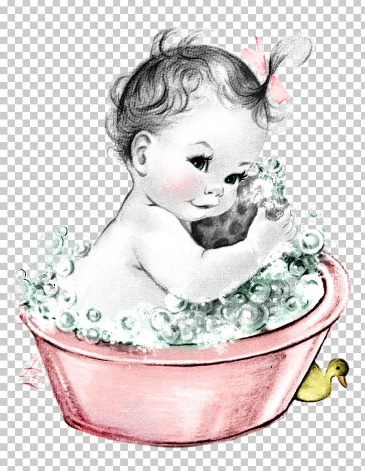 baby shower clip art black and white vintage