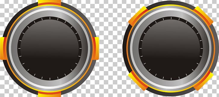 Circle Orange Yellow Jam Dinding Color PNG, Clipart, Audio, Audio Equipment, Automotive Tire, Black, Box Free PNG Download