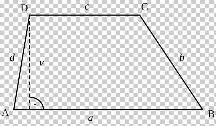 Trapezoid Area Triangle Geometry PNG, Clipart, Angle, Area, Auto Part, Base, Black And White Free PNG Download