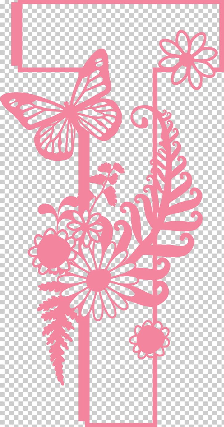 Floral Design Letter Alphabet PNG, Clipart, Area, Art, Butterfly, Cut Flowers, Digital Free PNG Download