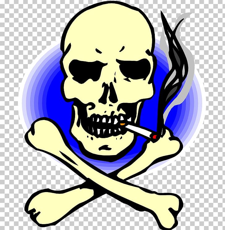 Skull And Crossbones Smoking Skull Of A Skeleton With Burning Cigarette PNG, Clipart, Artwork, Bone, Cigarette, Crossbones, Fantasy Free PNG Download