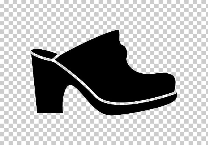 Slipper High-heeled Shoe Mule Computer Icons PNG, Clipart, Black, Black And White, Boot, Clog, Computer Icons Free PNG Download