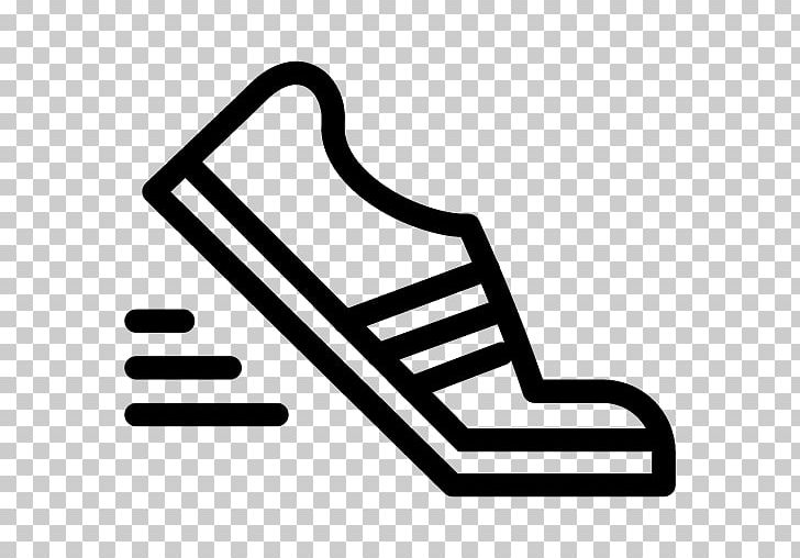 Computer Icons Running Sneakers Sport PNG, Clipart, Area, Black And White, Computer Icons, Flat Design, Line Free PNG Download