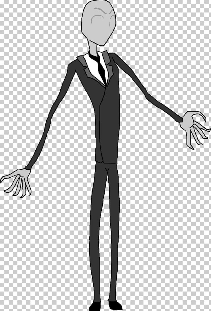 Slenderman Drawing Male PNG, Clipart, Arm, Black And White, Cartoon, Character, Fantasy Free PNG Download