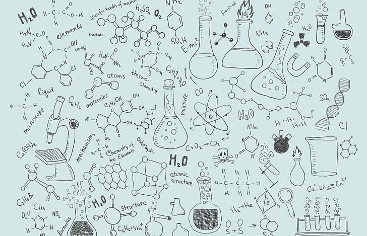Chemistry Laboratory Drawing Science PNG, Clipart, Angle, Black And White, Chemical Formula, Chemical Substance, Chemistry Free PNG Download