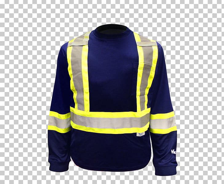 Long-sleeved T-shirt High-visibility Clothing Workwear PNG, Clipart, Clothing, Dress Shirt, Electric Blue, Gilets, Highvisibility Clothing Free PNG Download