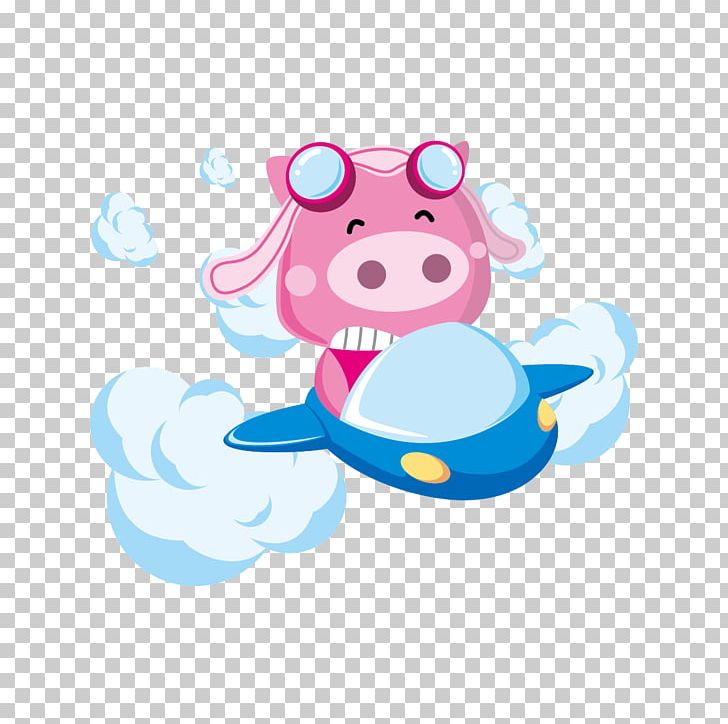 Domestic Pig Airplane PNG, Clipart, Adobe Illustrator, Aircraft, Animals, Area, Art Free PNG Download