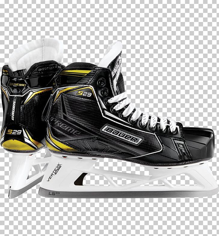 Goaltender Ice Hockey Goaltending Equipment Bauer Hockey Ice Skates Ice Hockey Equipment PNG, Clipart, Athletic Shoe, Basketball Shoe, Bauer, Black, Goaltender Free PNG Download