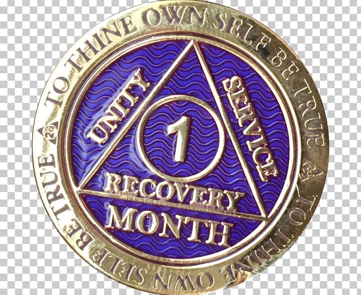 Sobriety Coin Alcoholics Anonymous Medal PNG, Clipart, Alcoholics Anonymous, Badge, Blue, Brand, Bronze Free PNG Download