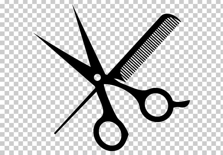 Comb Scissors Hairdresser PNG, Clipart, Angle, Barber, Barbershop, Beauty Parlour, Black And White Free PNG Download