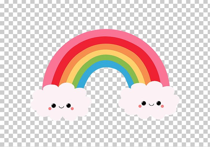 Rainbow Kawaii Cloud Color Sticker PNG, Clipart, Cloud, Color, Computer Wallpaper, Drawing, Fictional Character Free PNG Download