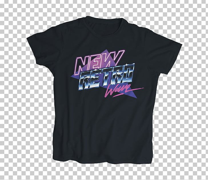 T-shirt 1980s Synthwave NewRetroWave Clothing PNG, Clipart, 1980s, Active Shirt, Black, Brand, Clothing Free PNG Download