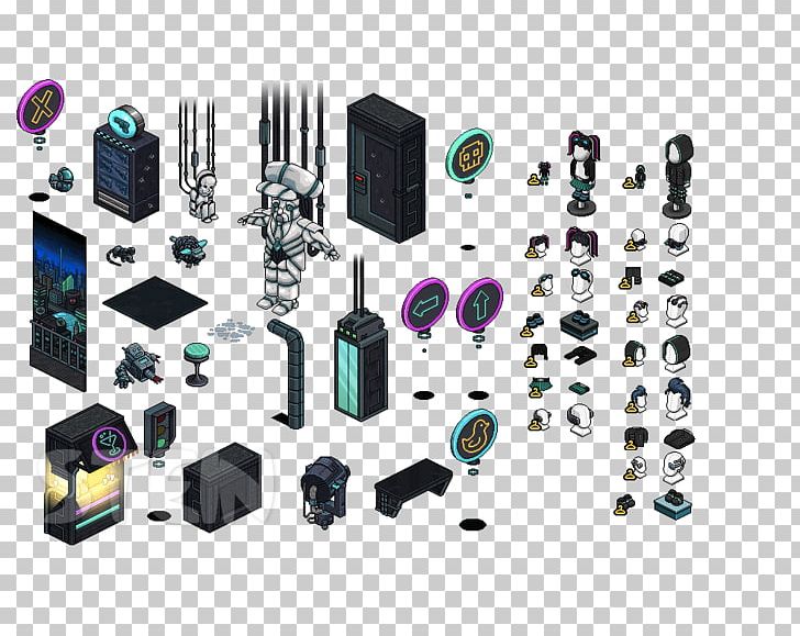 Habbo Game Pixel Art Fansite PNG, Clipart, Art Game, Communication, Cyberpunk, Electronic Component, Electronics Free PNG Download