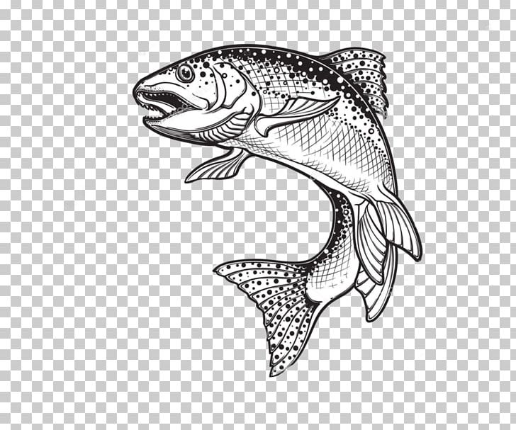 Rainbow Trout Drawing Sketch Graphics Illustration PNG, Clipart, Animals, Automotive Design, Black And White, Body Jewelry, Brook Trout Free PNG Download