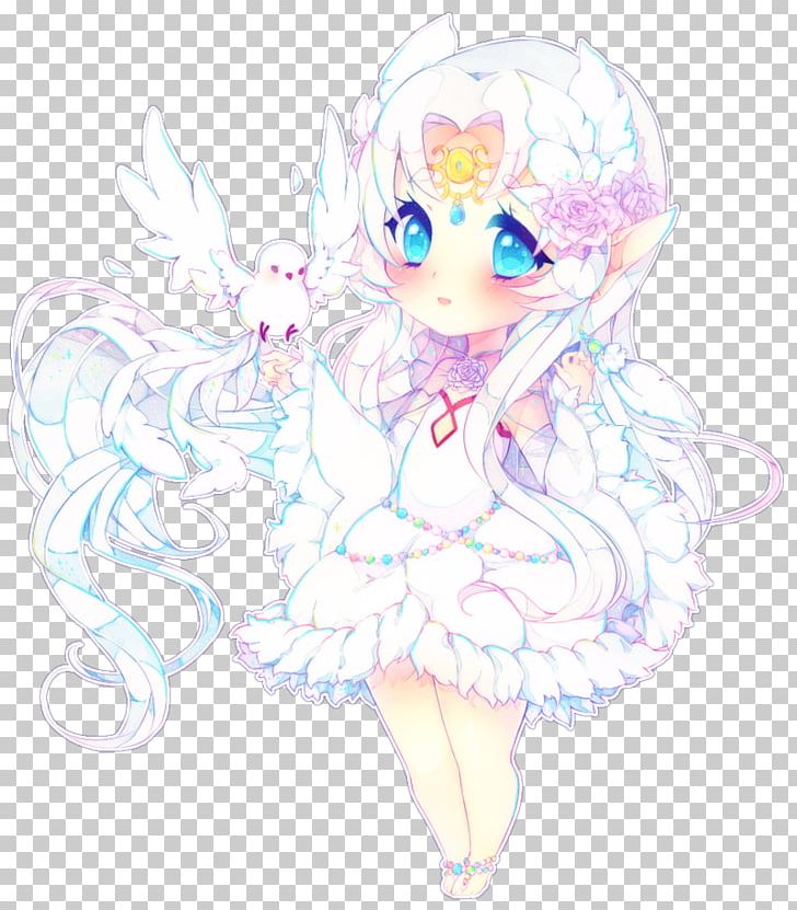 chibi angel drawing