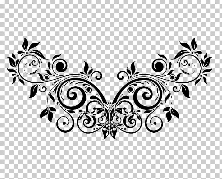 Floral Design Ornament PNG, Clipart, Art, Art Museum, Black And White, Butterfly, Decorative Arts Free PNG Download