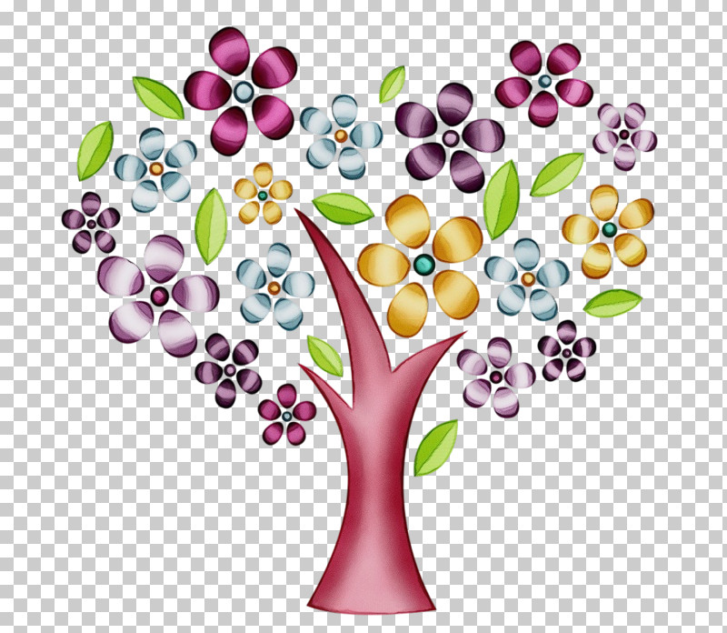 Plant Tree Flower Sticker PNG, Clipart, Flower, Paint, Plant, Sticker, Tree Free PNG Download