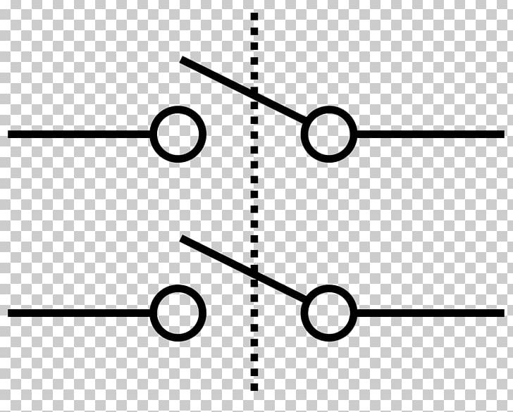 Electrical Switches Wiring Diagram Einschalter Changeover Switch Electronic Symbol PNG, Clipart, Activity Diagram, Angle, Area, Black, Black And White Free PNG Download