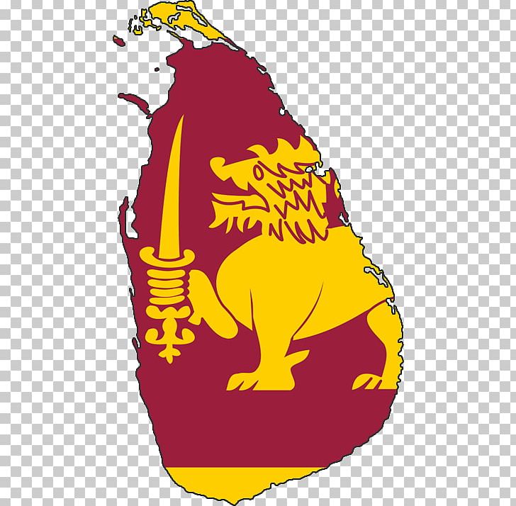 Flag Of Sri Lanka Map Wikimedia Commons PNG, Clipart, Area, Art, Artwork, Beak, Flag Free PNG Download