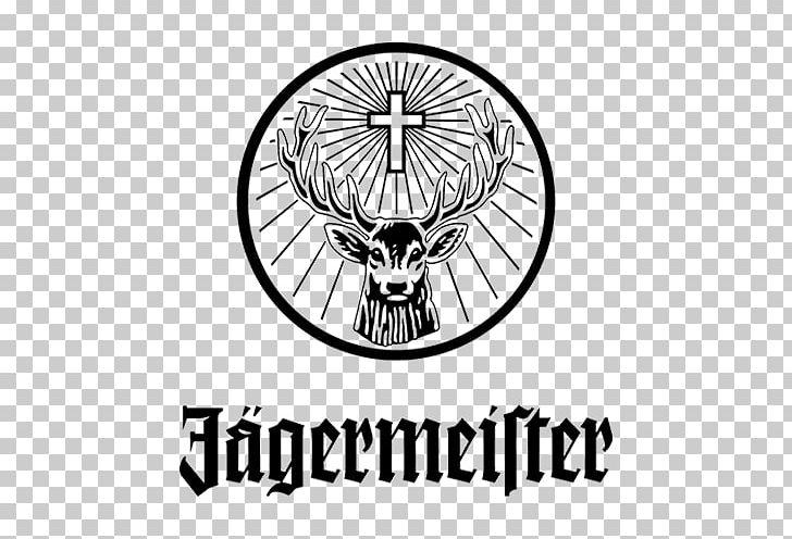 Jägermeister Logo Graphics Deer Brand PNG, Clipart, Animals, Area, Black And White, Bone, Brand Free PNG Download