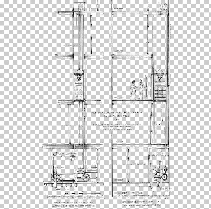 Elevator Building Counterweight Storey Pulley PNG, Clipart, Angle, Artwork, Black And White, Building, Carro Free PNG Download