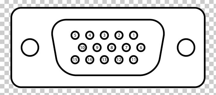 Graphics Cards & Video Adapters VGA Connector D-subminiature Electrical Connector Digital Visual Interface PNG, Clipart, Analog Signal, Area, Black And White, Communication, Computer Free PNG Download