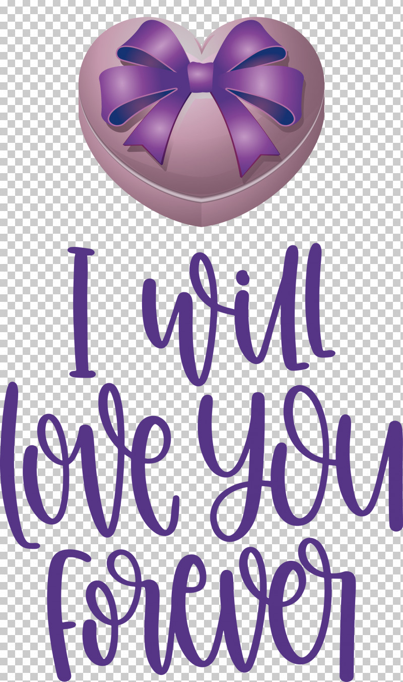 Love You Forever Valentines Day Valentines Day Quote PNG, Clipart, Lavender, Lilac M, Logo, Love You Forever, M Free PNG Download