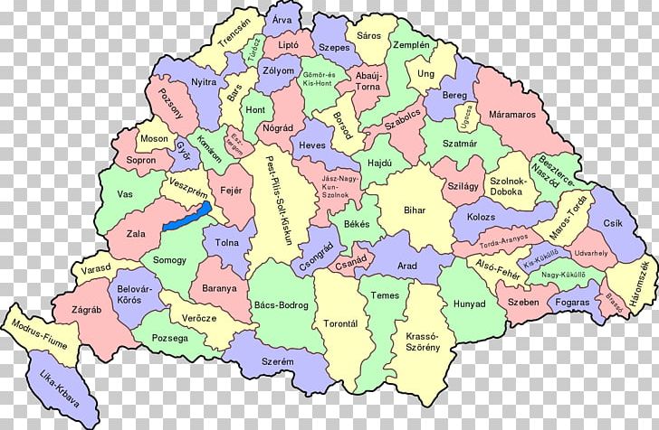 Counties Of The Kingdom Of Hungary Map Ruthenians PNG, Clipart, Coat Of Arms Of Hungary, Counties Of The Kingdom Of Hungary, County, Dosya, Hungary Free PNG Download