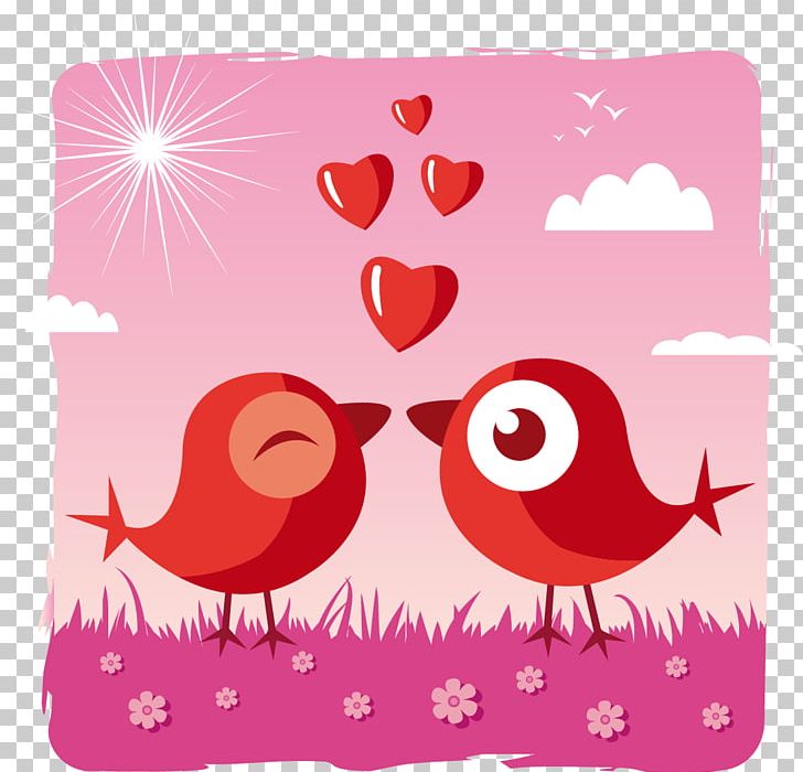 Valentines Day Greeting Card Cuteness Wish PNG, Clipart, Animals, Beak, Bird, Bird Cage, Bird Of Prey Free PNG Download