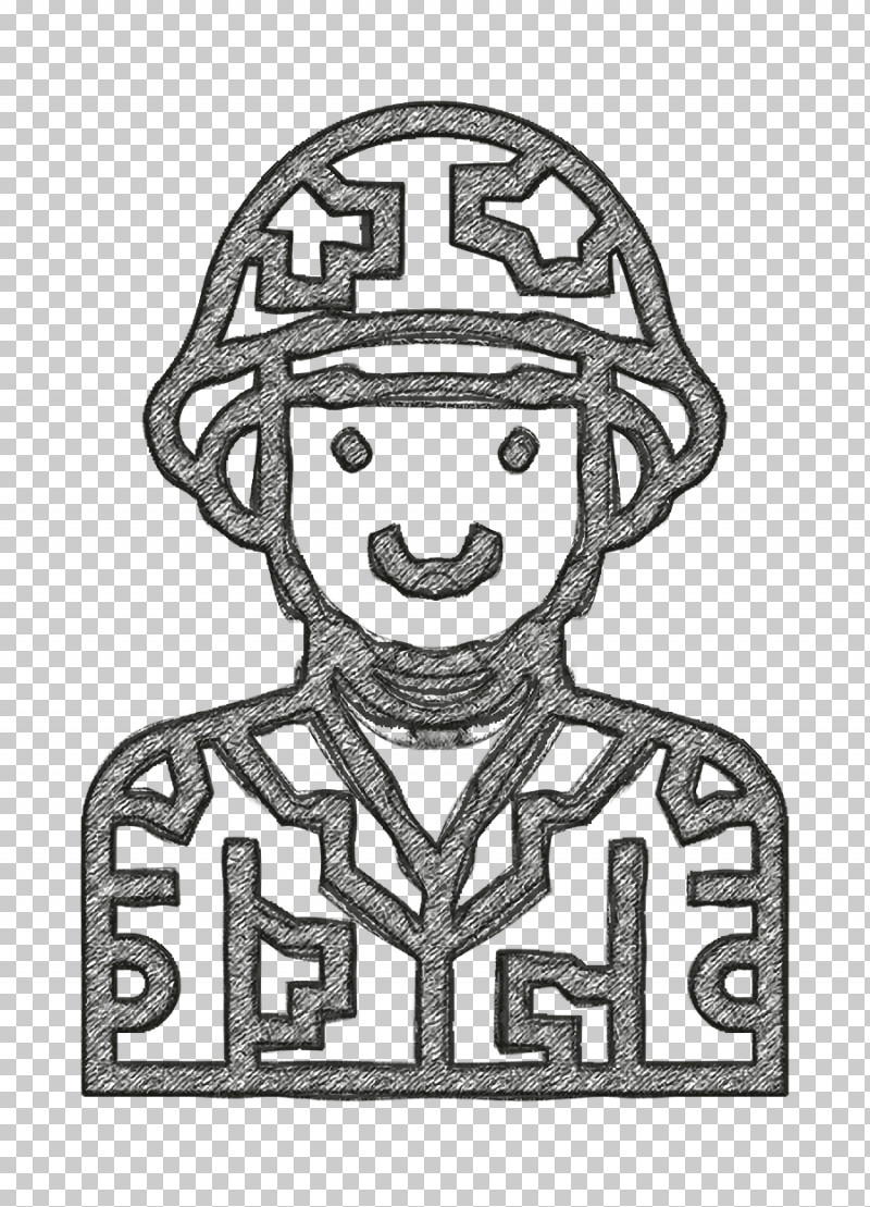 Avatar Icon Soldier Icon PNG, Clipart, Avatar Icon, Behavior, Black And White, Headgear, Line Free PNG Download