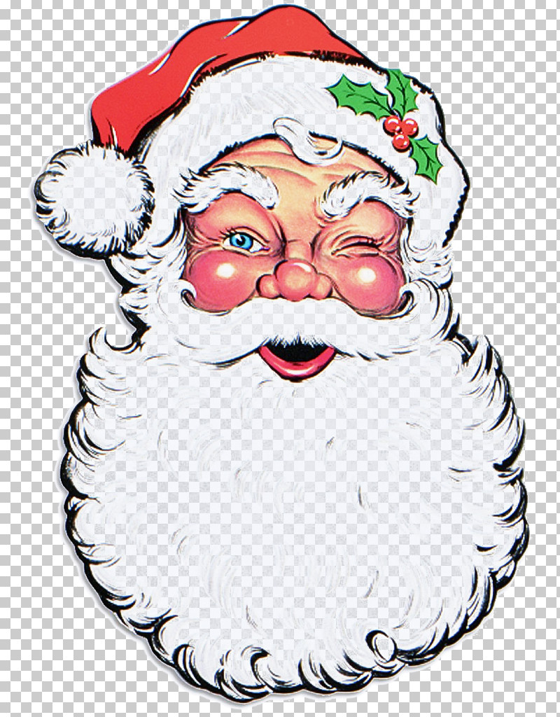 Santa Claus PNG, Clipart, Beard, Cartoon, Christmas, Facial Hair, Line Art Free PNG Download