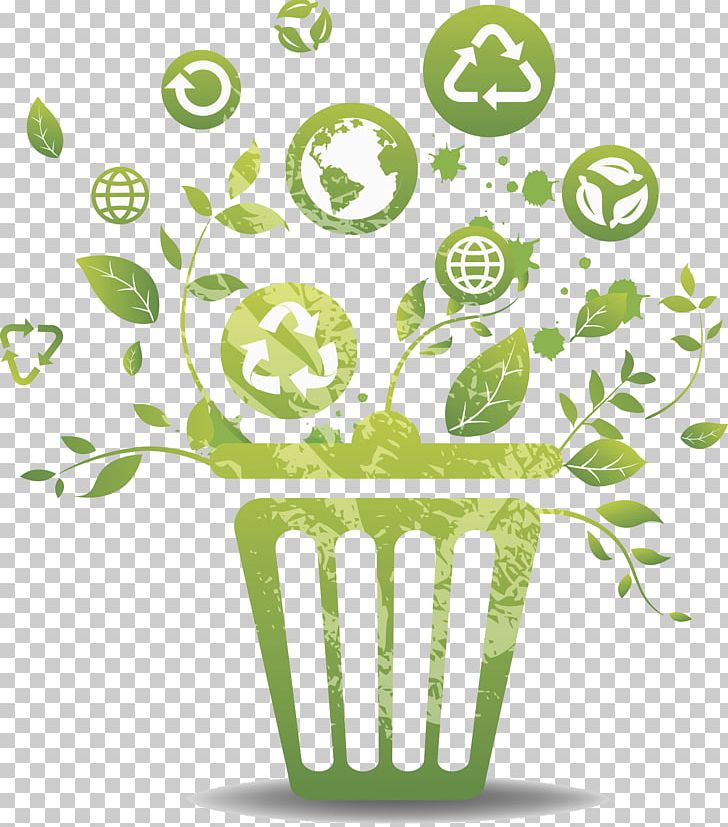 Environmental Protection Waste Container Waste Sorting Recycling PNG, Clipart, Branch, Cartoon, Circle, Decorate, Encapsulated Postscript Free PNG Download
