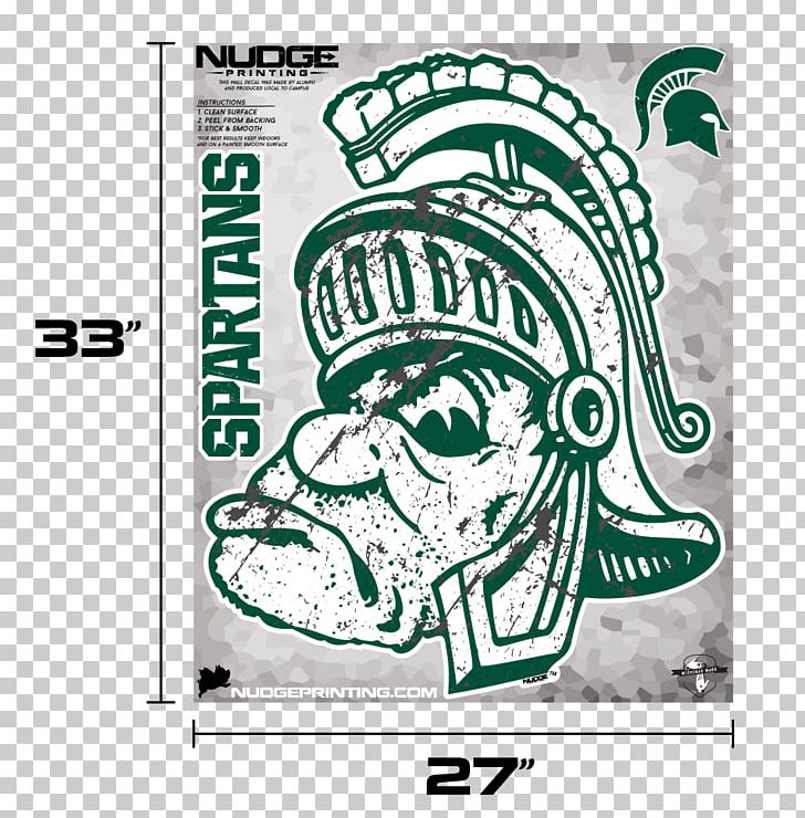 Michigan State Spartans Men's Basketball Sparty University Wall Decal PNG, Clipart, Area, Art, Black And White, Brand, Decal Free PNG Download