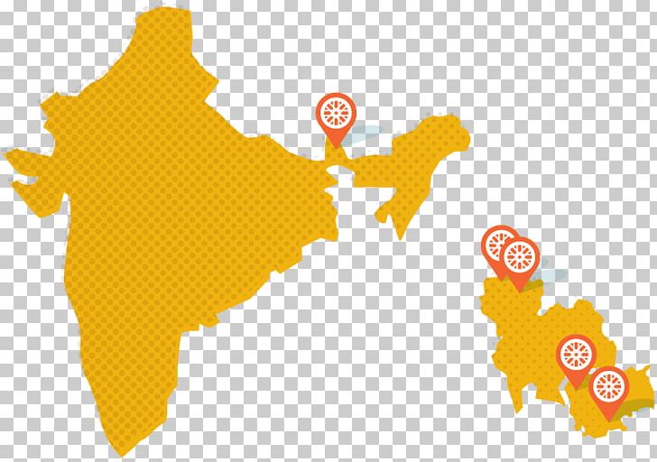 India Map PNG, Clipart, Contour Line, Geography, India, Map, Orange Free PNG Download