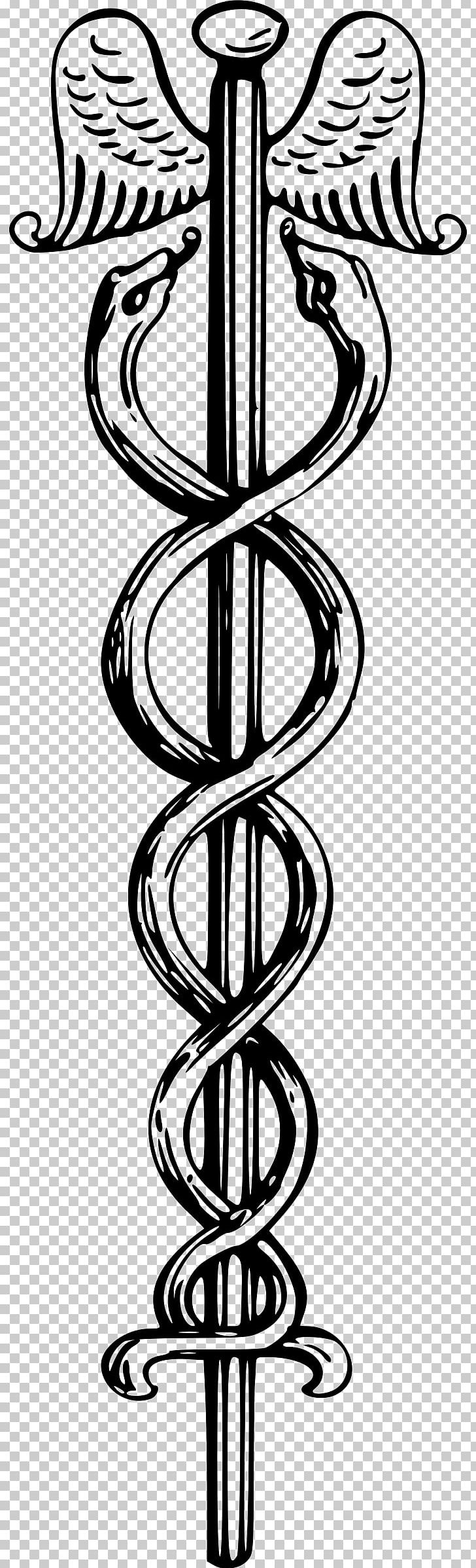 Staff Of Hermes Asclepius Symbol PNG, Clipart, Alchemy, Asclepius, Black And White, Cadaceus, Caduceus As A Symbol Of Medicine Free PNG Download