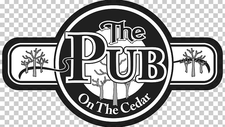 Pub On The Cedar Logo Bar Cider PNG, Clipart, Bar, Beer, Black And White, Brand, Brewery Free PNG Download