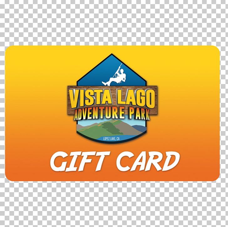 Vista Lago Adventure Park Lopez Lake Recreation Gift Card PNG, Clipart, Adventure, Adventure Park, Brand, Credit Card, Emblem Free PNG Download